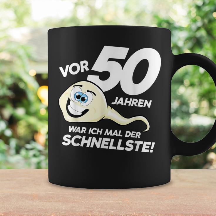 50Th Birthday 50 Years Ago Was Ich Mal Der Fastest Tassen Geschenkideen