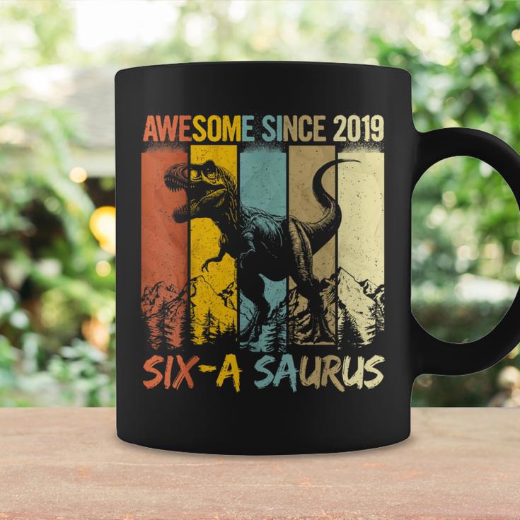 6 Year Old Dinosaur 6Th BirthdayRex Dino Six A Saurus Coffee Mug Gifts ideas