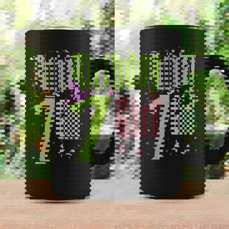 7Th Birthday Witch Pink And Green 7 Year Old Birthday Girl Coffee Mug Gifts ideas