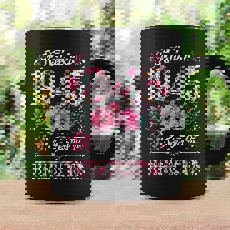 80 Year Old Made In 1945 Floral 80Th Birthday Women Coffee Mug Gifts ideas