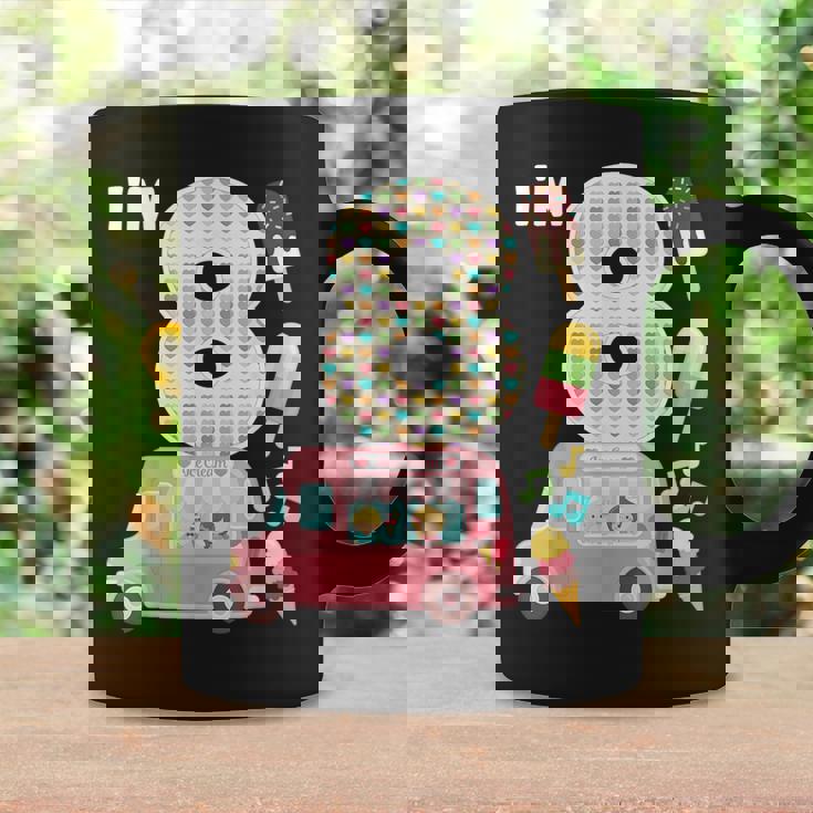 8Th Birthday Crew Ice Cream Truck I'm 8 Bday Ice Cream Party Taza de café Ideas de regalos