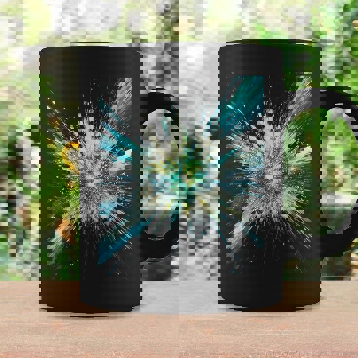 Abstract Space Explosion Art Vibrant Cosmic Burst Supernova Graphic Print Coffee Mug Gifts ideas