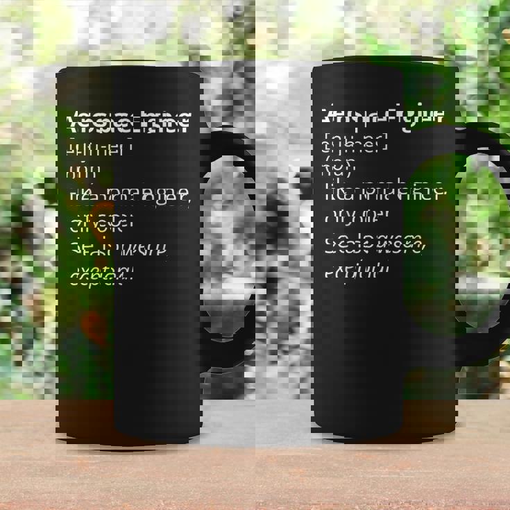 Aerospace Engineer Definition Description Taza de café Ideas de regalos