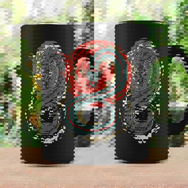 Art Japonais Kanji Dragon Japonais Sun Streetwearintage Rétro Tasse Idées cadeaux