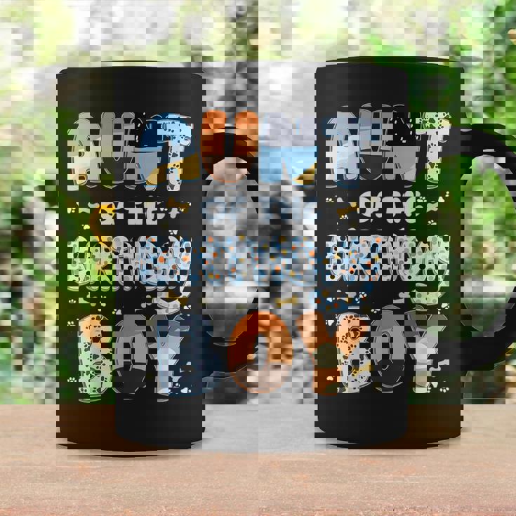 Aunt Of The Birthday Boy Dog Family Party Decorations Coffee Mug Gifts ideas