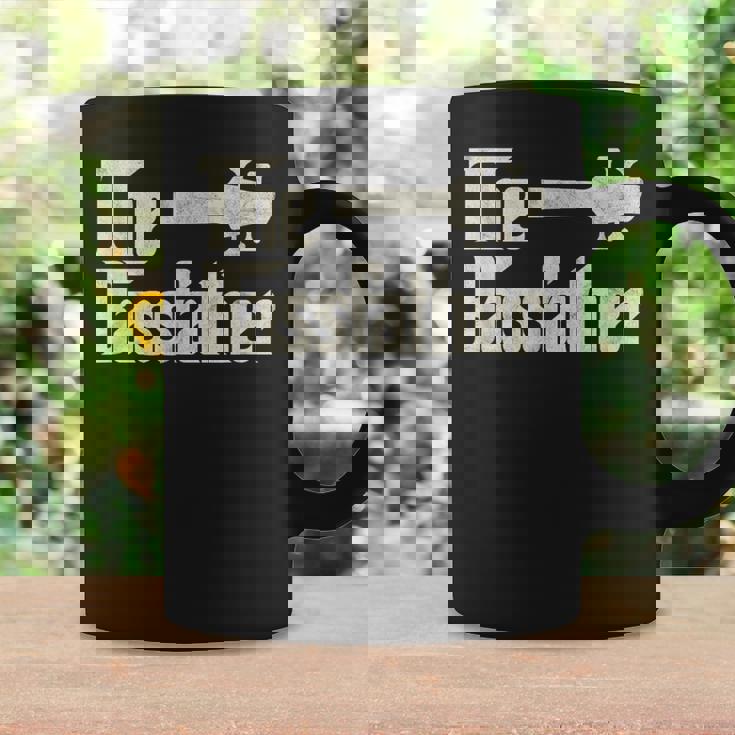 The Bassfather Distressed Bass Player Dad Fathers Day Coffee Mug Gifts ideas