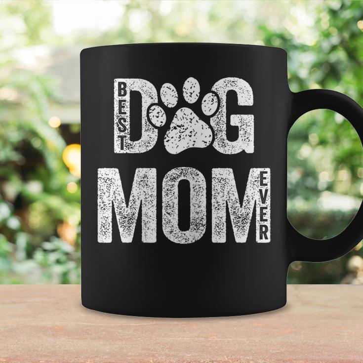 Best Dog Mom Ever Es Mamá Perros Amantes Perros Mamá Perro Taza de café Ideas de regalos