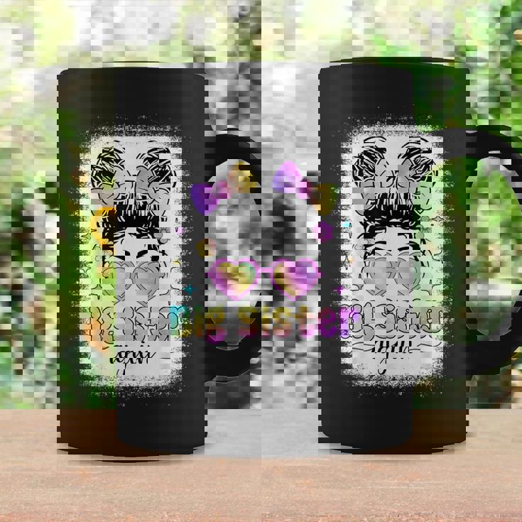 Big Sister Again Messy Bun Big Sister Girls Toddlers Graphic Print Coffee Mug Gifts ideas