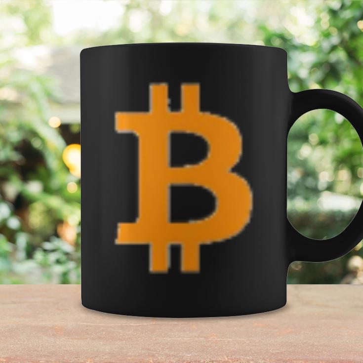 Bitcoin Logo Small Simple Subtle Little Centred Tassen Geschenkideen