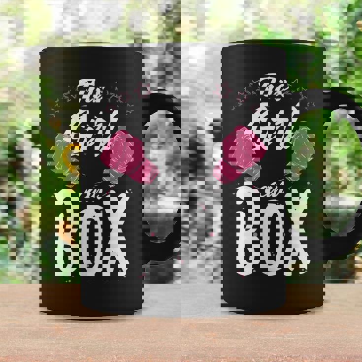 Boxeo Esta Chica Puede Boxear Cool Girl Boxeo Sin Mangas Taza de café Ideas de regalos