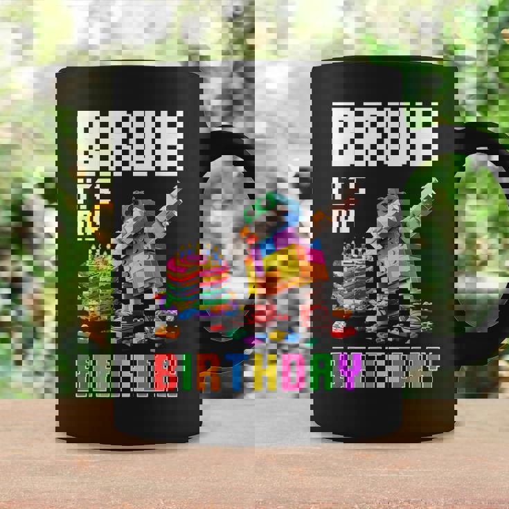 Bruh Its My Birthday Master Builder Dabbing Blocks Bricks Coffee Mug Gifts ideas