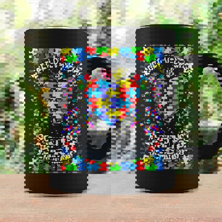 Camisa Para Autismo Para Es Y Hombres Respeto El Amor Concienciación Sobre El Autismo Taza de café Ideas de regalos