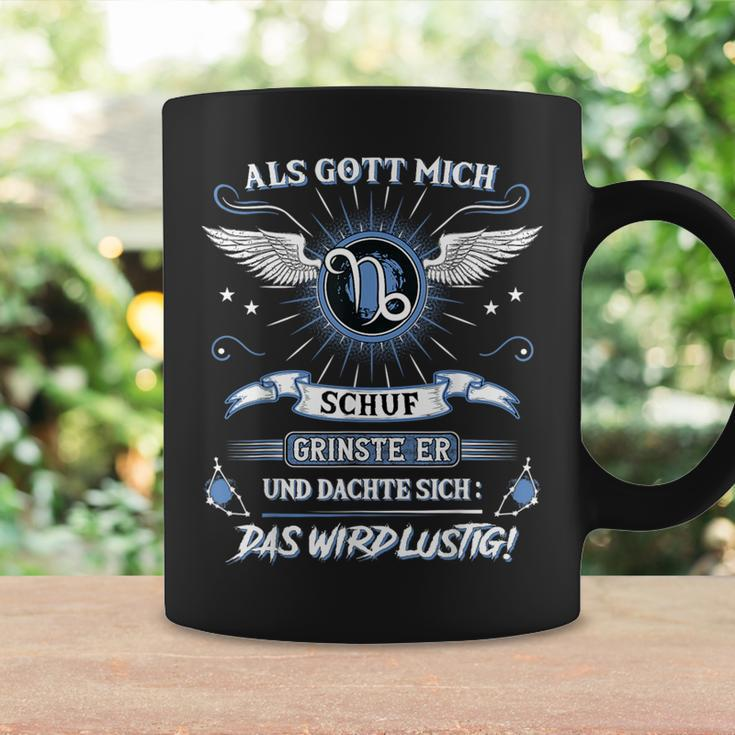 Capricorn Als Gott Mich Schuf Grinste Er Zodiac Sign Tassen Geschenkideen