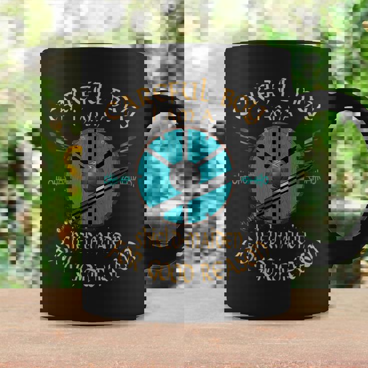Careful Boy I Am A Shield-Maiden For Good Reason Viking Tank Top Graphic Print Coffee Mug Gifts ideas