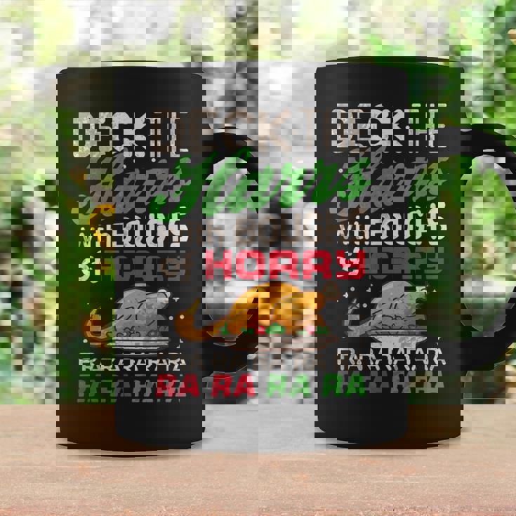 Christmas Deck The Harrs Turkey Dinner Graphic Print Coffee Mug Gifts ideas