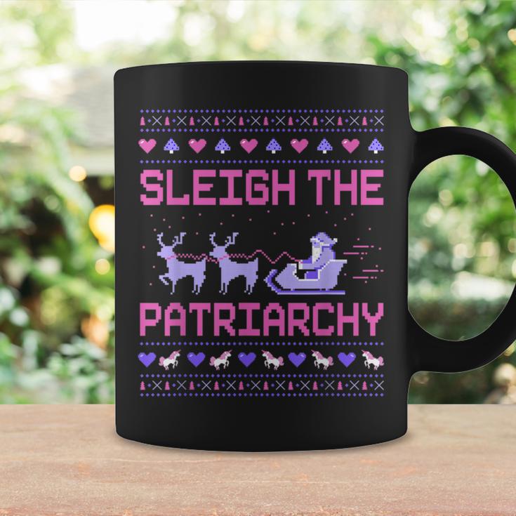 Christmas Sleigh The Patriarchy Feminist Feminism Deer Xmas Tassen Geschenkideen