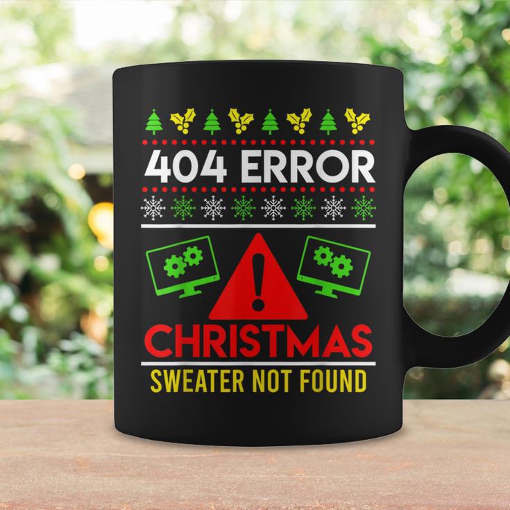 Christmas Slogan 404 Error Sweater Not Found Ugly Christmas Tassen Geschenkideen