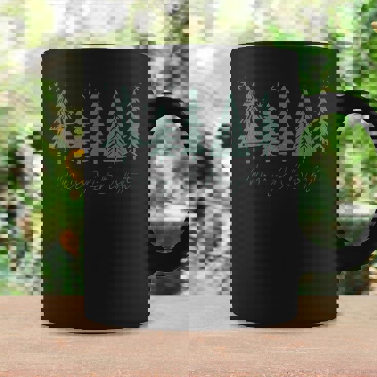 Christmas Tree Merry And Bright Festive Holiday Women Coffee Mug Gifts ideas