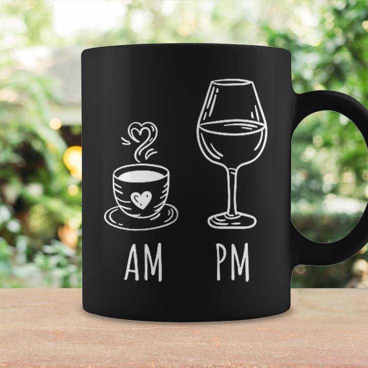 Am Coffee Pm Wine Drink Wine Loveino Tassen Geschenkideen