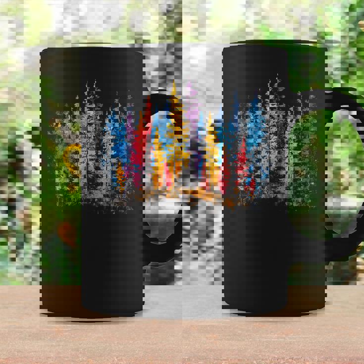 Colorful Forest Trees And Leaves Natur Lover Men Women Graphic Print Coffee Mug Gifts ideas