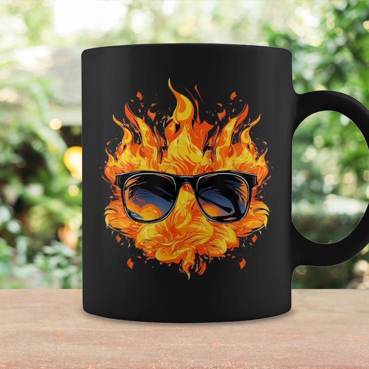 Cool Fire And Flames Glasses Tassen Geschenkideen