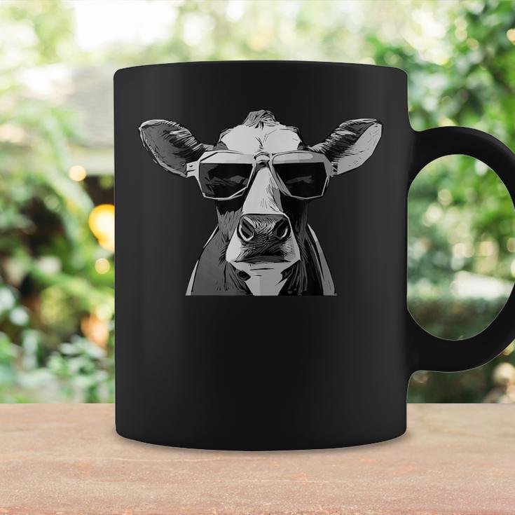 Cool Holstein Head With Sunglasses Farmer Cow Motif Tassen Geschenkideen