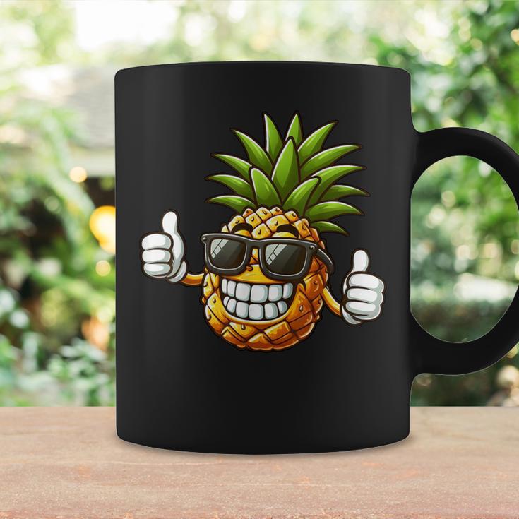 Cool Pineapple Wearing Sunglasses Fun Fruit Tassen Geschenkideen