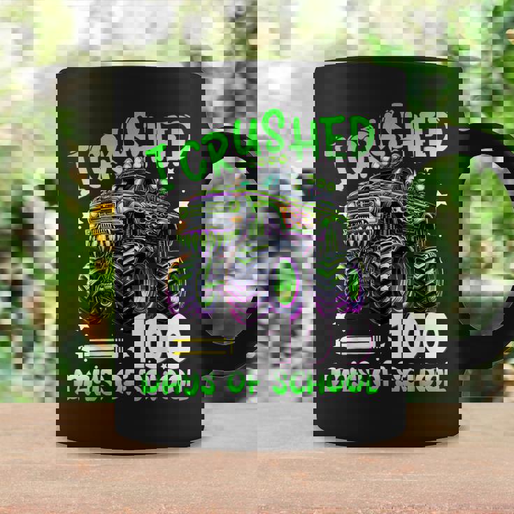 I Crushed 100 Days Of School Truck 100Th Day Of School Boys Coffee Mug Gifts ideas