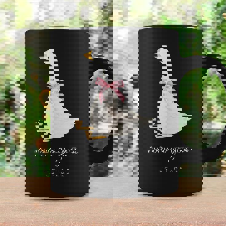 Cute Coquette Bow Mama Goose Est 2025 Coffee Mug Gifts ideas