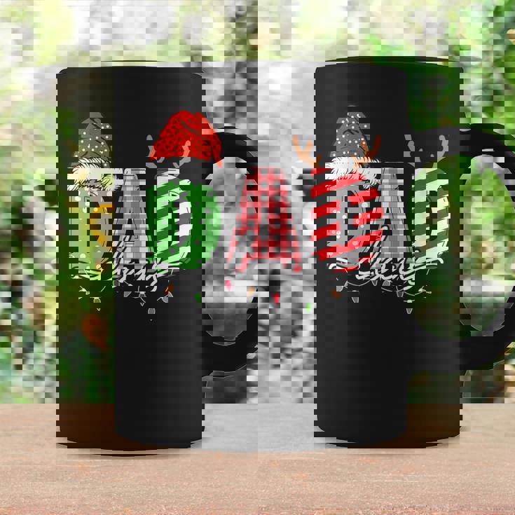 Dad Claus Xmas Christmas Lights Pajama Family Matching Coffee Mug Gifts ideas