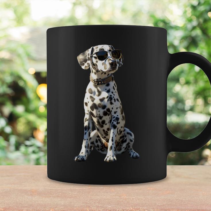 Dalmatian With Sunglasses Dogs I Love Dalmatian Tassen Geschenkideen