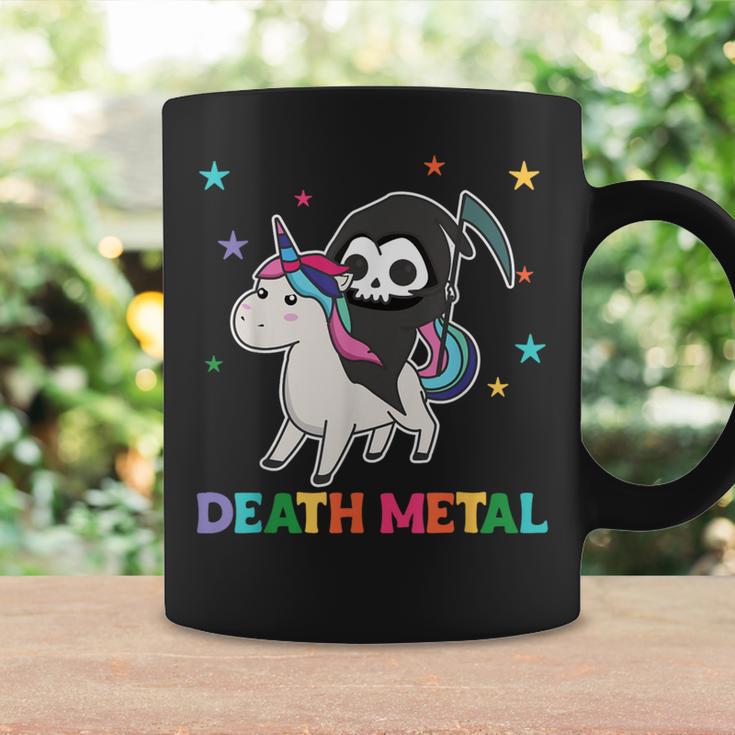 Death Metal Rock Music Death Riding Unicorn Unicorns Tassen Geschenkideen