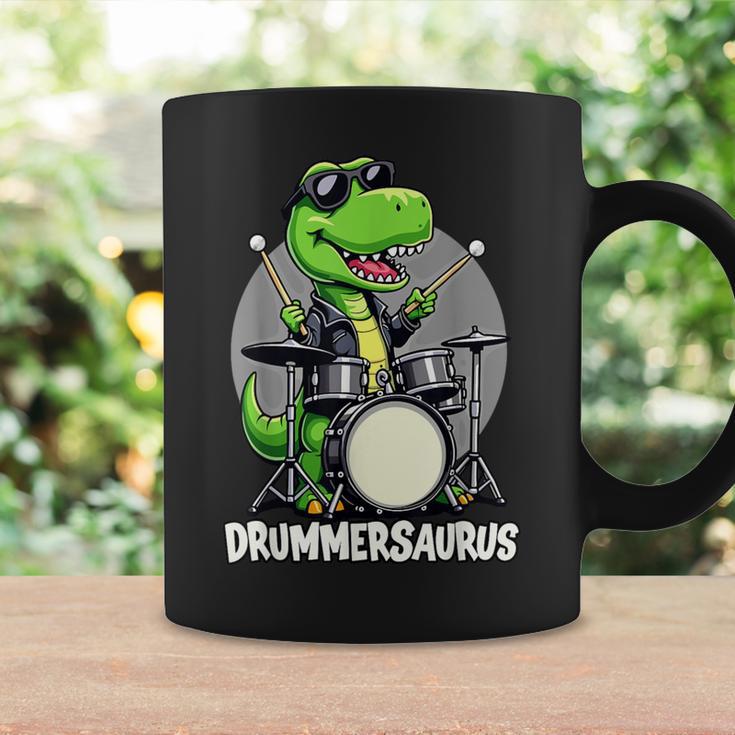 Drummer Boy Musician Drummersaurus Dinosaur Tassen Geschenkideen