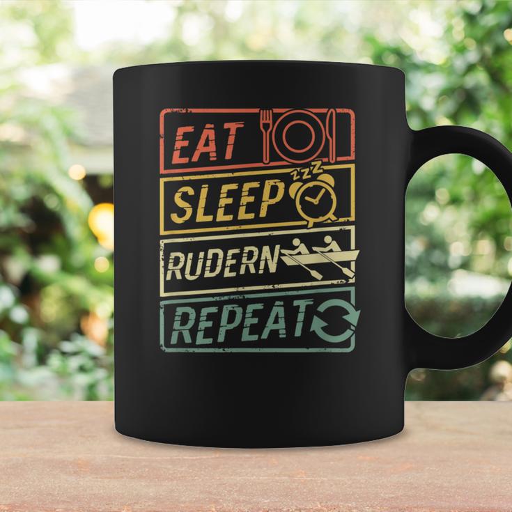 Eat Sleep Rowing Repeat Rowing Tassen Geschenkideen