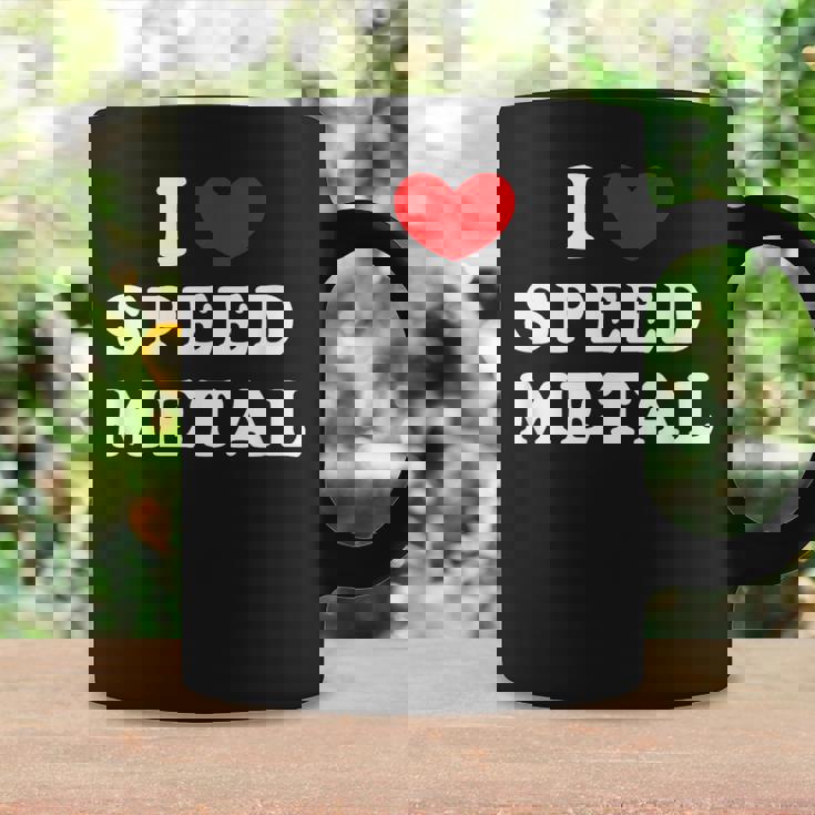 Me Encanta El Speed Metal Me Encanta El Speed Metal Taza de café Ideas de regalos