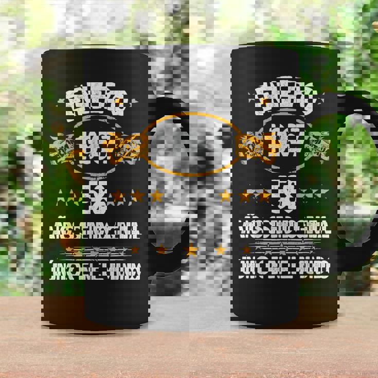 Enero 1967 58 Años Hombre Cumpleaños Regalo Enero 1967 Taza de café Ideas de regalos