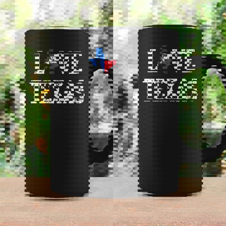 Êtements D'artintage Du Drapeau De L'état Du Texas En Détresse Love Texas Tasse Idées cadeaux