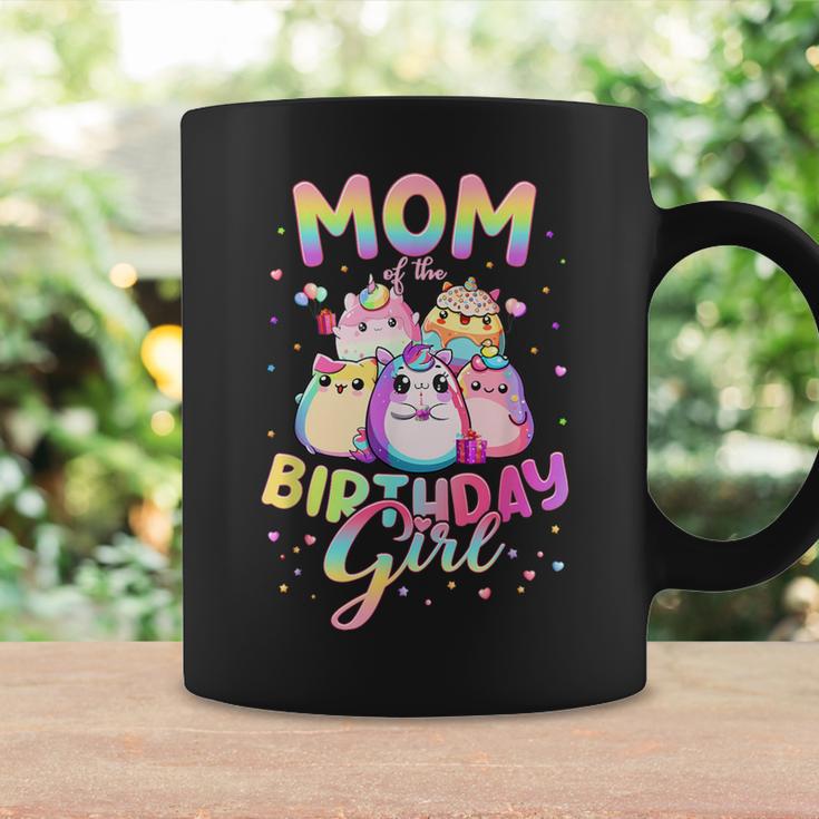 Family Mom Of The Birthday Girl Squish Birthday Squad Mallow Coffee Mug Gifts ideas