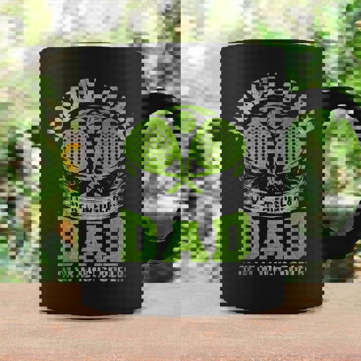 Father Like A Regular Dad Only Much Cooler Padel Dad Taza de café Ideas de regalos