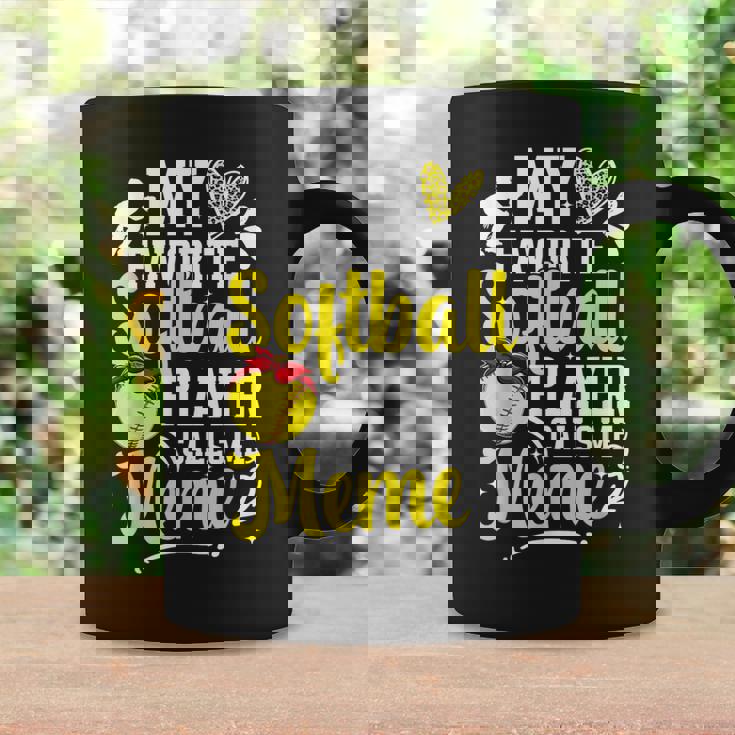 My Favorite Softball Player Calls Me Meme Softball Meme Coffee Mug Gifts ideas