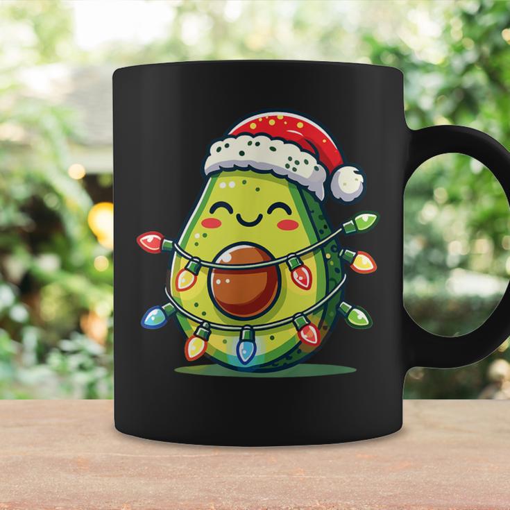 Festive Avocado Santa Christmas Lighting Tassen Geschenkideen