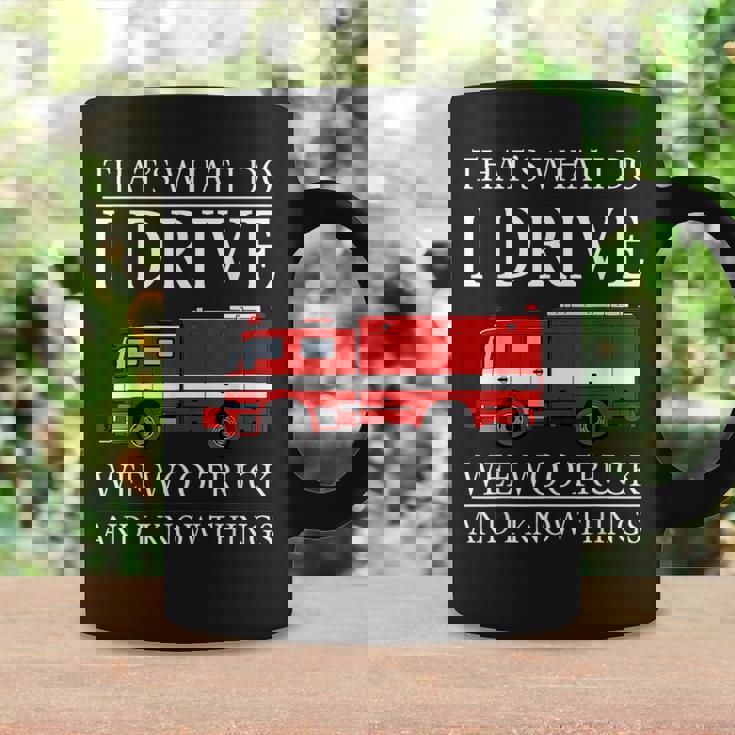 Firefighter That's What I Do I Drive Wee Woo Truck Graphic Print Coffee Mug Gifts ideas