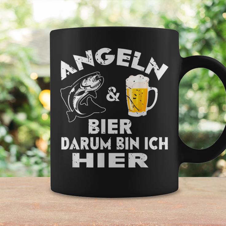 Fisch&Bier Darum Bin Ich Hier Angler Tassen Geschenkideen