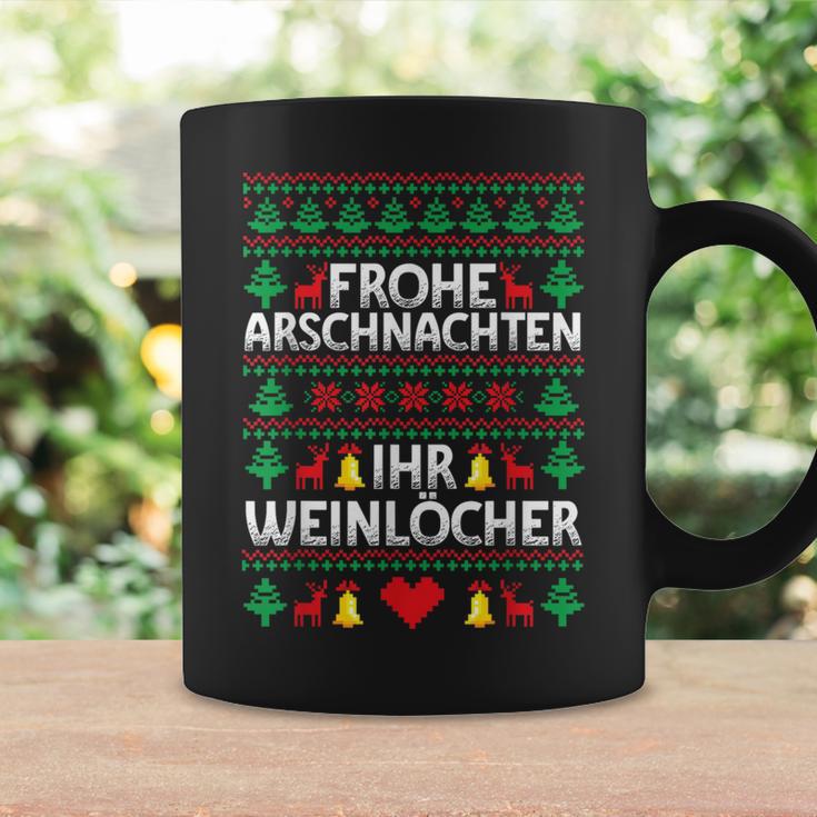 Frohe Arschnachten Ihr Weinlöcher Costume Christmas Tassen Geschenkideen