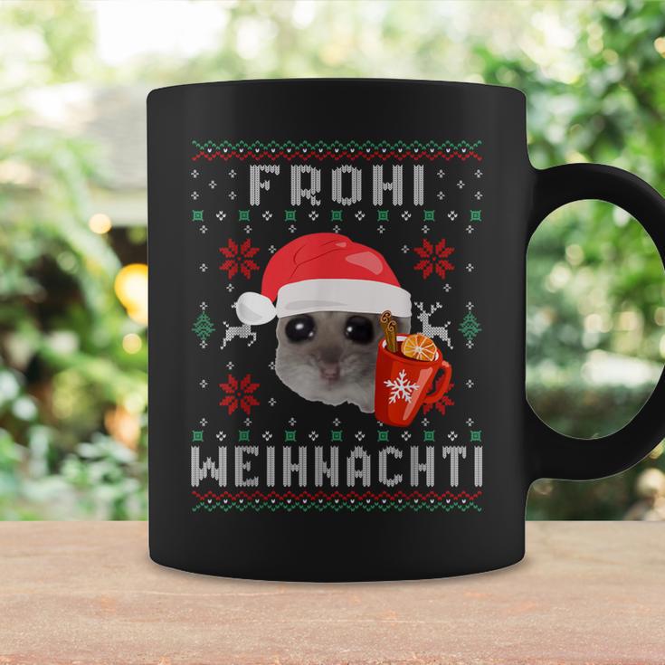 Frohi Weihnachti X Sad Hamster Meme Xmas Wine Mulled Wine Tassen Geschenkideen