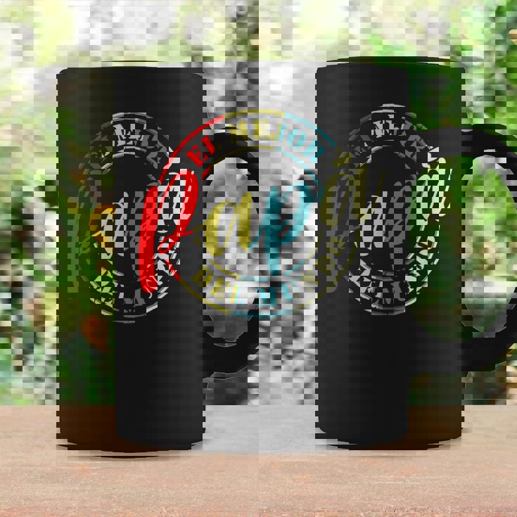 Fun El Mejor Papa Del Mundo Padre En El Mundo Día Del Padre Taza de café Ideas de regalos