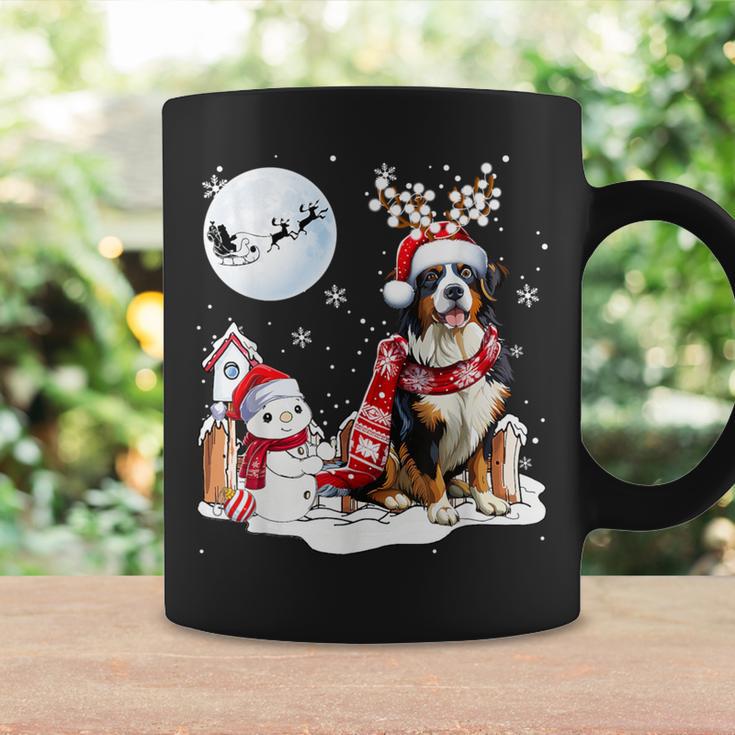 Bernese Mountain Dog Christmas Snowman Xmas Lights Tassen Geschenkideen