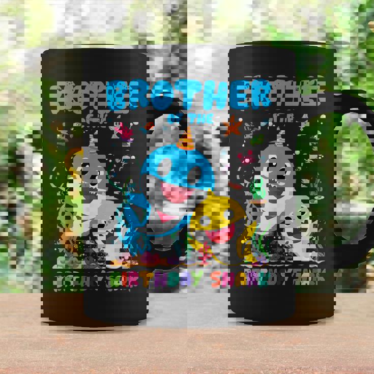 Brother Of The Birthday Family Shark Birthday Boy Girl Coffee Mug Gifts ideas
