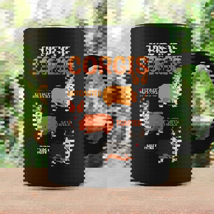 Corgi Types Untoasted Toasted Burnt Cute Puppy Corgis Coffee Mug Gifts ideas