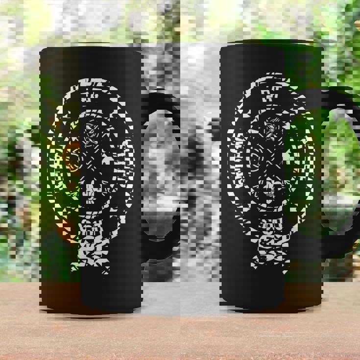 Eat Sleep Scout Repeat Outdoor Camping Nature Coffee Mug Gifts ideas